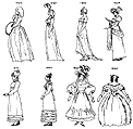 [1794-1887 Women's Clothing Styles Overview .GIF Image]