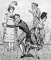 [1817 George Cruikshank Quadrille Dancing Caricature JPEG]