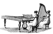 [Ca. 1800 Miss Dietrichsen Music Teacher Trade Card]