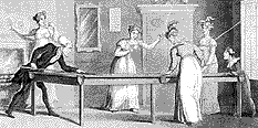 [1821 Ladies Billiards Rowlandson Dr. Syntax]